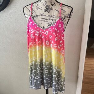 White Birch Colorful Leopard Camisole